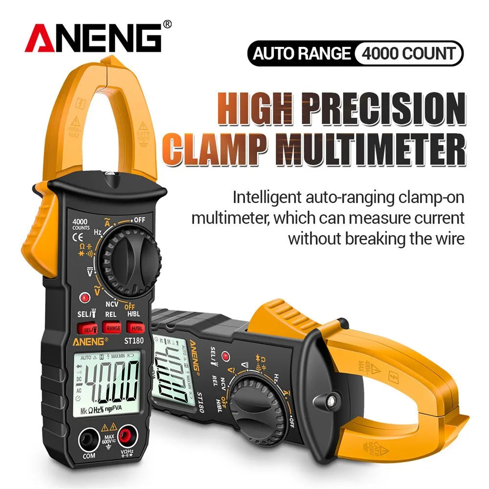 AC Current Clamp Meter Digital 4000 Counts Multimeter Ammeter Voltage Tester Car Amp Hz Capacitance NCV Ohm Tool