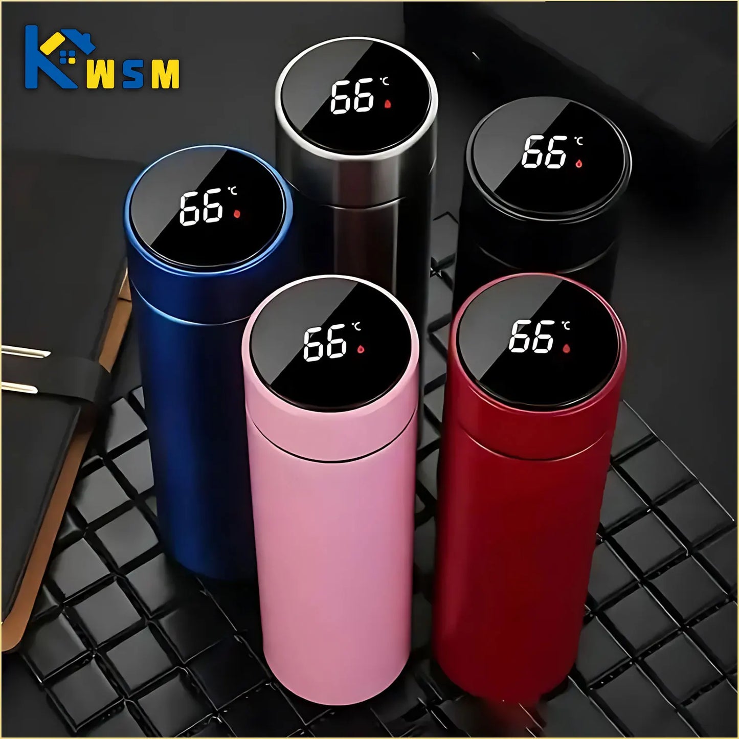 Keep it hot as you go 500ML Temperature Display Thermos Cup Stainless Steel