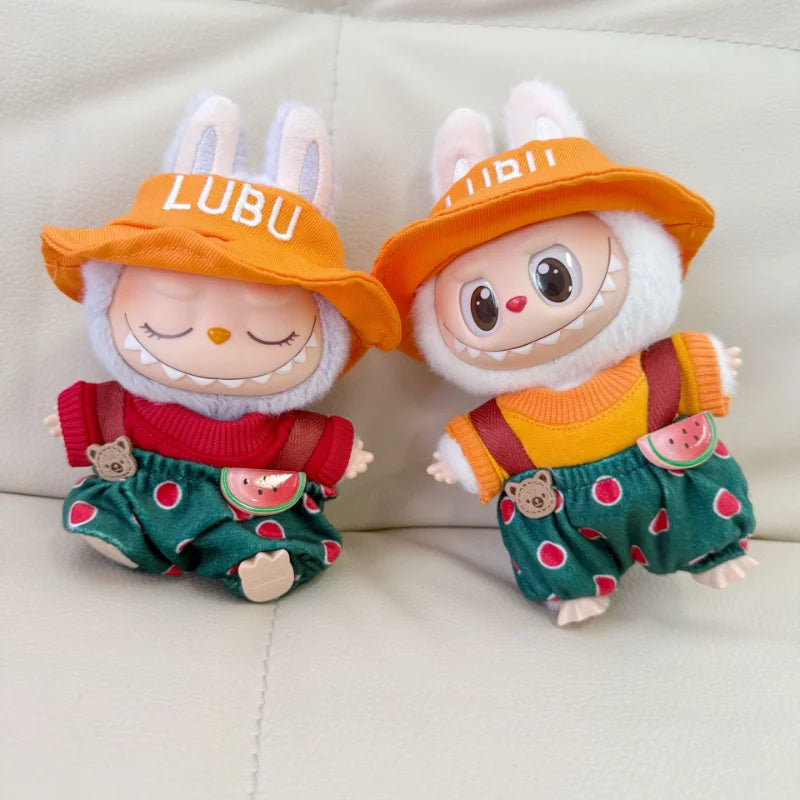 Labubu Clothes Blind Box Pendant LABUBU for The New Watermelon Taro Suit Labubu for The Hat, Shoes and Clothes. Doll Clothes