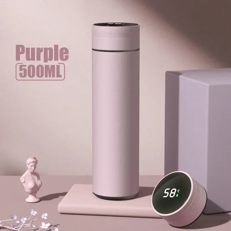 Keep it hot as you go 500ML Temperature Display Thermos Cup Stainless Steel