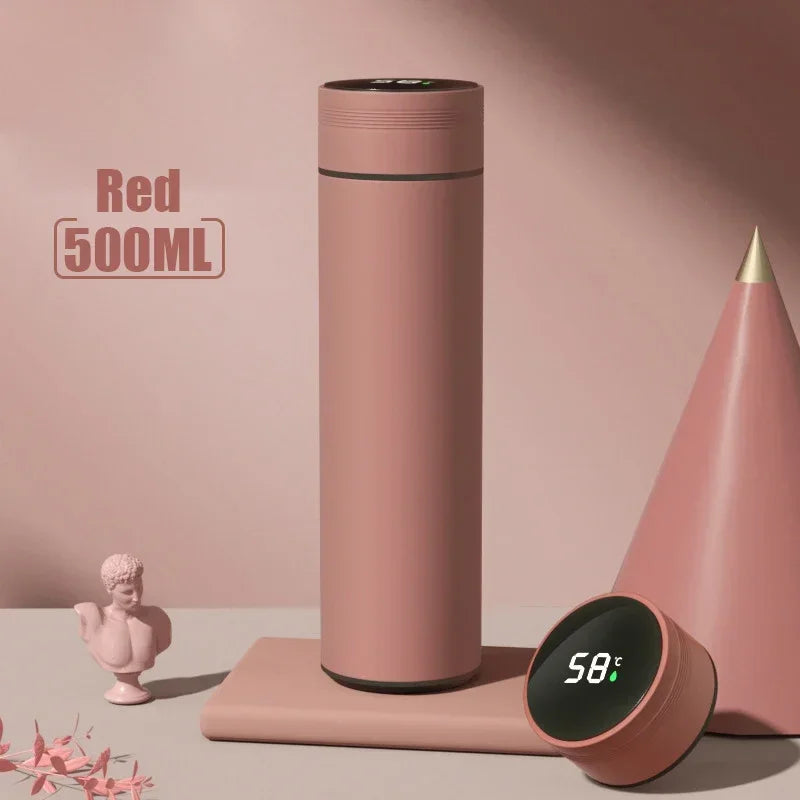 Keep it hot as you go 500ML Temperature Display Thermos Cup Stainless Steel