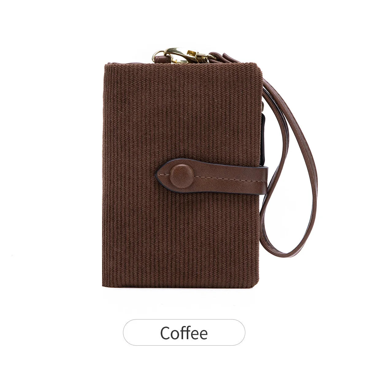Solid Color Women's Trifold Wallet RFID Shielding Multifunctional Large Capacity Credit Card Bag with ID Window Short Coin Purse
