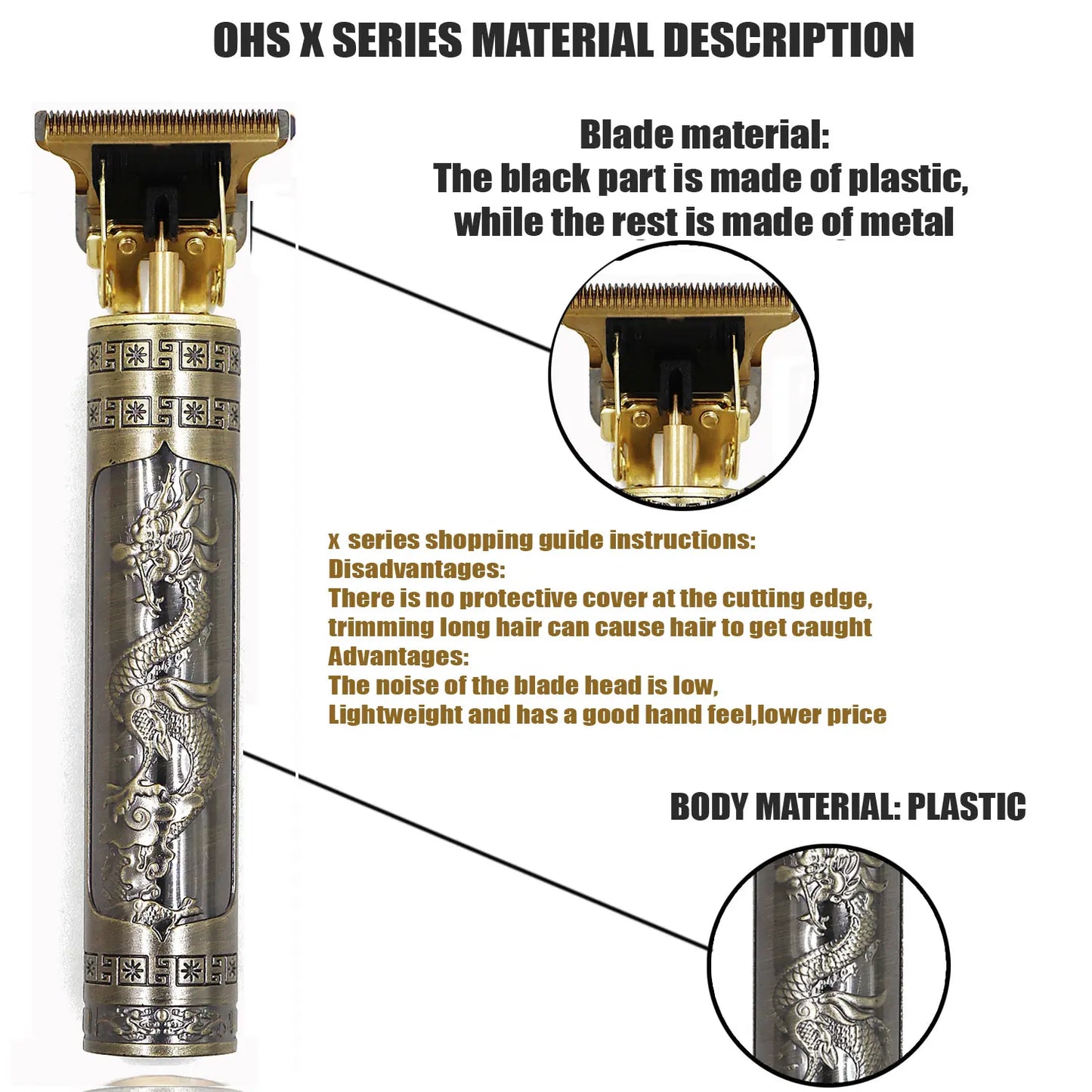 3 2 1 Clip it Repair Beard Shaving Body Hair Trimmer Clippers Electric Machine Men Haircut Machine 0mm Barber Shaver
