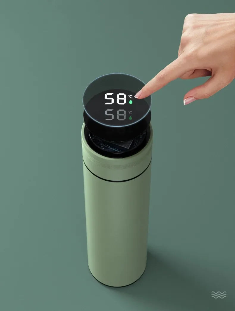 Keep it hot as you go 500ML Temperature Display Thermos Cup Stainless Steel