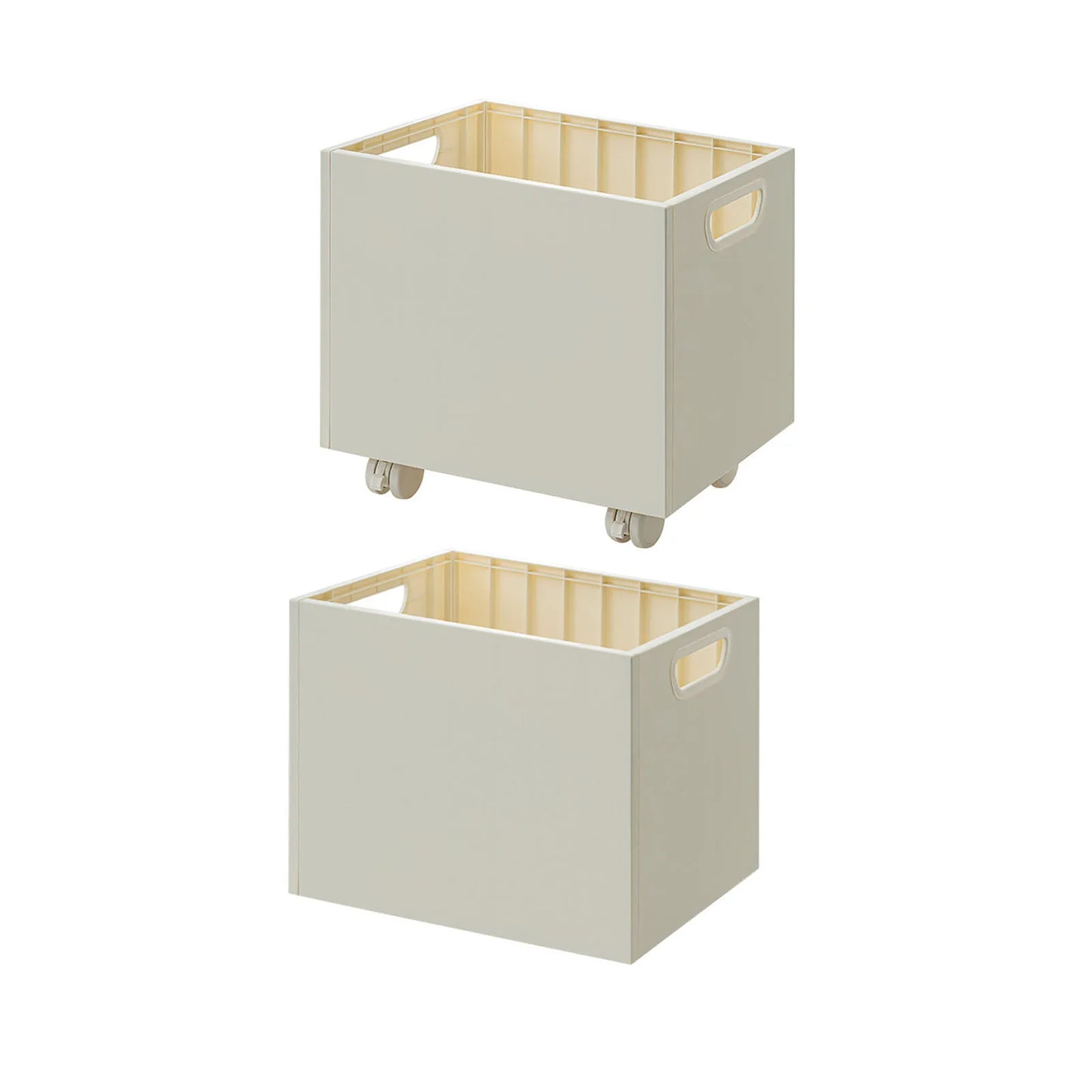 Book Box Book Storage Box with Side Handles Stackable 50kg Load Bearing Multifunctional Use File Storage Bins