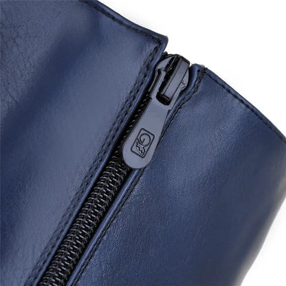 ASUMER 2026 New big size knee high boots women square high heels platform ladies boots lace up autumn winter boots female