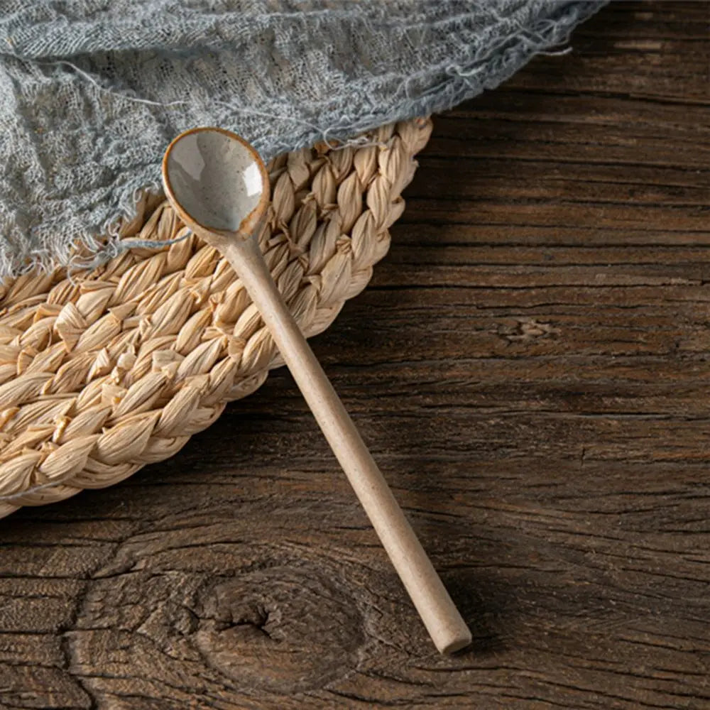 Cooking Ceramic Dessert Seasoning Tableware Coffee Tea Stirring Tools Kitchen Accessories Tea Spoons Coffee Spoons