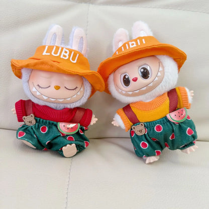 Labubu Clothes Blind Box Pendant LABUBU for The New Watermelon Taro Suit Labubu for The Hat, Shoes and Clothes. Doll Clothes