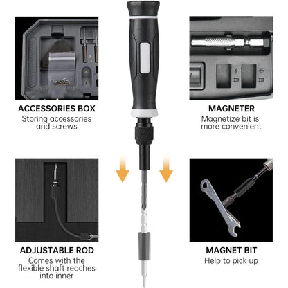 No more knifes or pins this Precision Screwdriver Set, will do it... laptop Tool Kit, 152/25 in 1 Professional Computer Screwdriver Repair Kit T5 T6 Torx