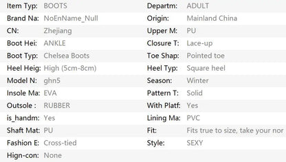 High Heels Women Ankle Boots Lace Up Fall Winter Platform Ladies Boots Large Size Fashion Shoes White Black Brown 2024