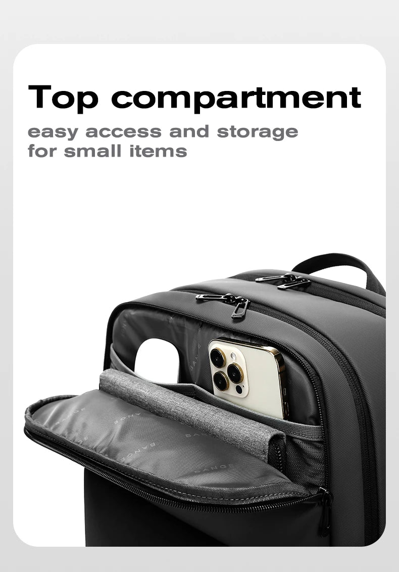 BANGE Smart Waterproof Travel Backpack Business Flight Approved Carry on Backpack Large Capacity 16 inch Laptop Backpack for Men