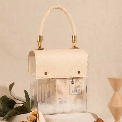 Light Luxury Acrylic Transparent Packaging Box Wedding Party Companion Gift Boxes Happy Candy Handheld Box Jewelry Storage Box