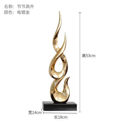 Light Luxury Resin Lucky Statues Ornaments European Home Decor Accessories Hotel Porch Sculpture Living Room Art Soft Decoration