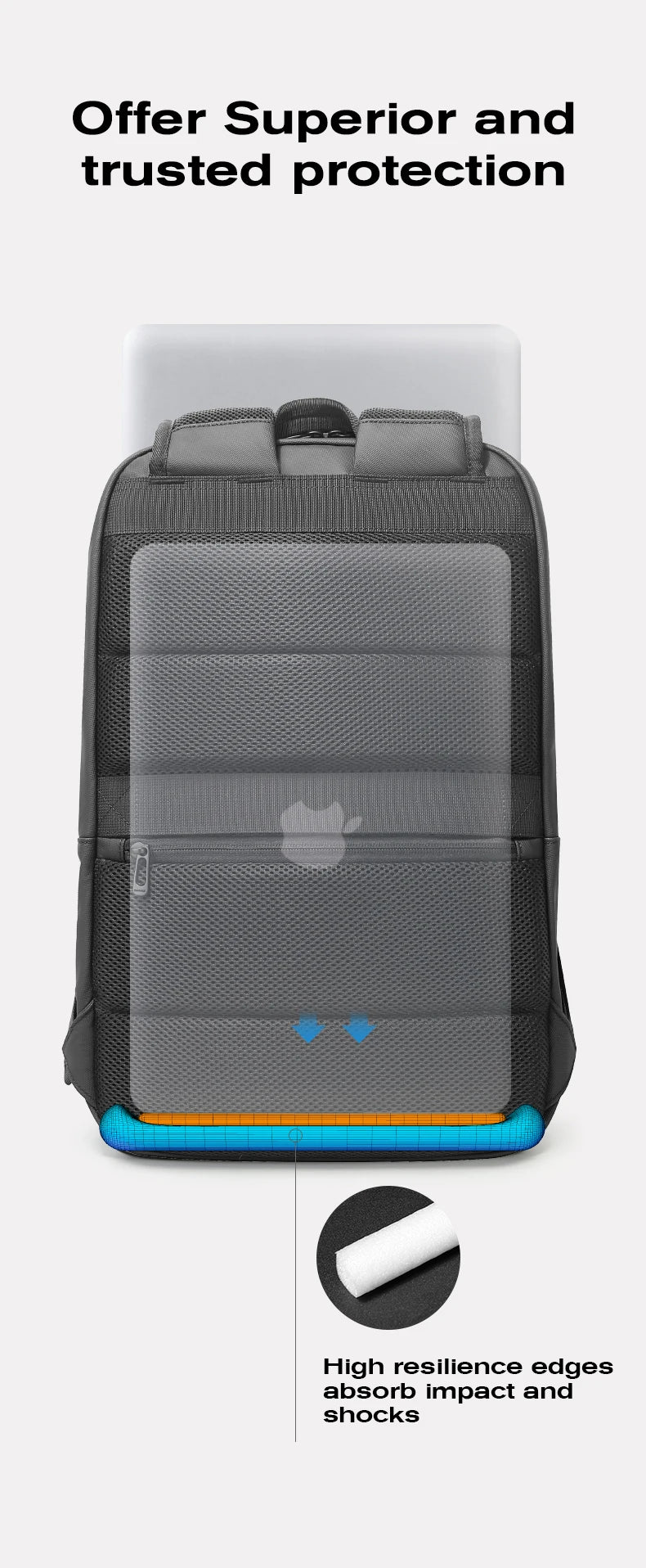 BANGE Smart Waterproof Travel Backpack Business Flight Approved Carry on Backpack Large Capacity 16 inch Laptop Backpack for Men