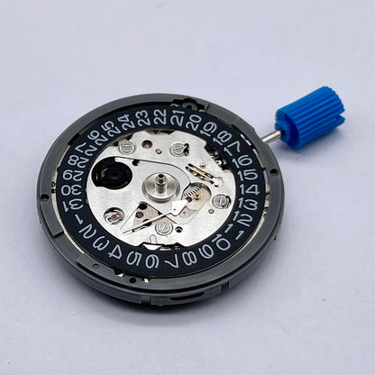 Original Japan NH35 Automatic Mechanical Movement Black Datewheel White Text 24 Jewels Mod Replace Mechanism NH35A Tmi Top Rated