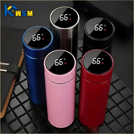 Keep it hot as you go 500ML Temperature Display Thermos Cup Stainless Steel