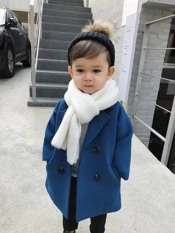 Kids Winter Jacket Wool Coat For Boys Woolen Outerwear Boys Winter Jacket Children Clothing Warm Boy Thicken Blazer Kids Clothes