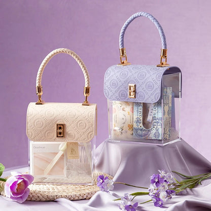 Light Luxury Acrylic Transparent Packaging Box Wedding Party Companion Gift Boxes Happy Candy Handheld Box Jewelry Storage Box