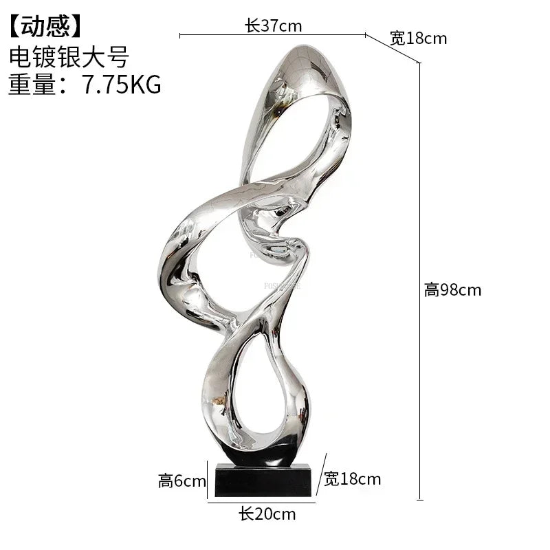 Light Luxury Resin Lucky Statues Ornaments European Home Decor Accessories Hotel Porch Sculpture Living Room Art Soft Decoration