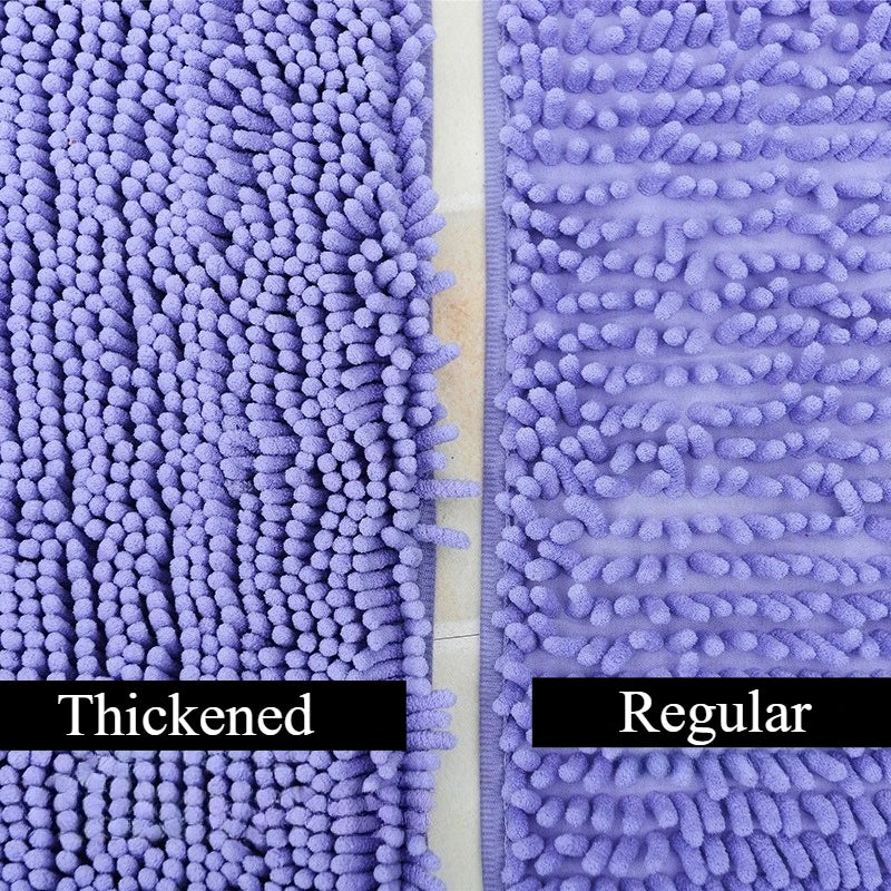 Bathroom Rugs Extra Soft Absorbent Chenille Bath Rugs Bath Mats for Bathroom Floor, Tub and Shower, Home Decor Accessories