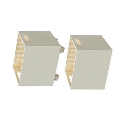 Book  Box Book Storage Box with  Side Handles Stackable 50kg Load Bearing Multifunctional Use File Storage Bins