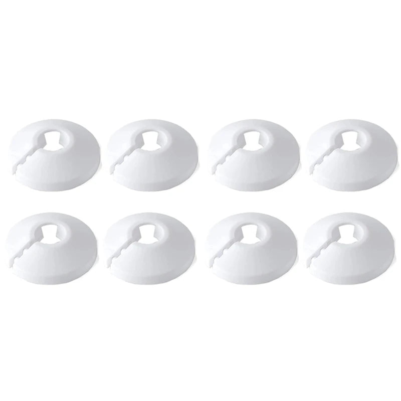 4/8/12pc 15mm Universal Pipe Cover Decorative Angle Valve Radiator Pipe Cover Pipe For Duct Faucet Covers Home Decor Accessories