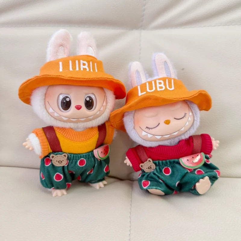 Labubu Clothes Blind Box Pendant LABUBU for The New Watermelon Taro Suit Labubu for The Hat, Shoes and Clothes. Doll Clothes