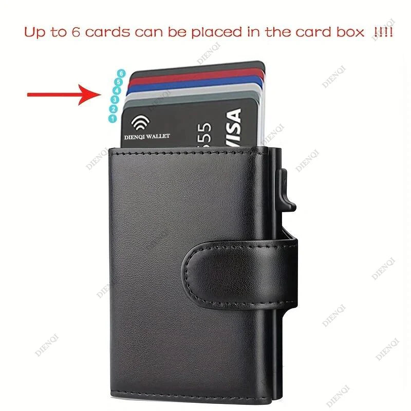 Rfid Credit Card Holder Wallets Men Black Magic Trifold Leather Slim Mini Wallet Small Money Bag Male Purses Carteira Masculina