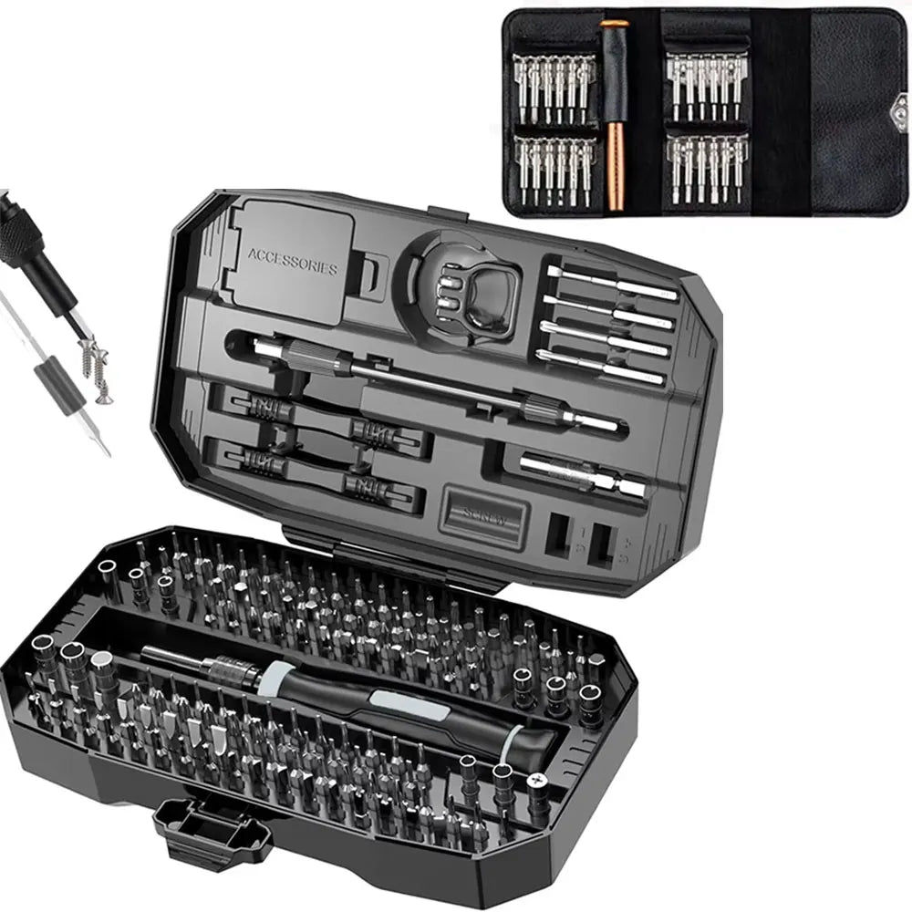 No more knifes or pins this Precision Screwdriver Set, will do it... laptop Tool Kit, 152/25 in 1 Professional Computer Screwdriver Repair Kit T5 T6 Torx