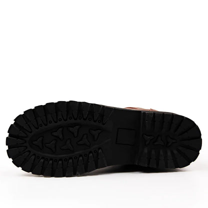 Large Size Motorcycle Boots Men Winter Shoes Warm Waterproof Men Leather Boots Footwear Cowboy Tactical Boots Men Casual Shoes