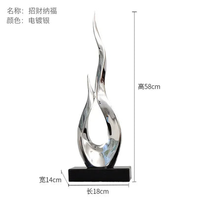 Light Luxury Resin Lucky Statues Ornaments European Home Decor Accessories Hotel Porch Sculpture Living Room Art Soft Decoration