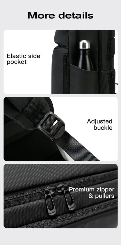BANGE Smart Waterproof Travel Backpack Business Flight Approved Carry on Backpack Large Capacity 16 inch Laptop Backpack for Men