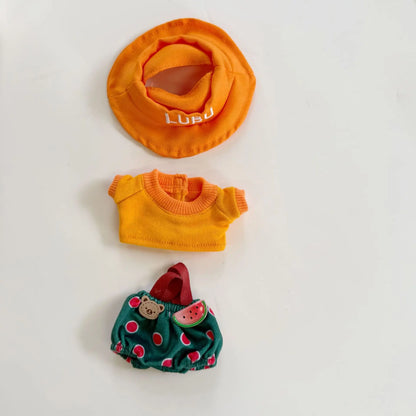 Labubu Clothes Blind Box Pendant LABUBU for The New Watermelon Taro Suit Labubu for The Hat, Shoes and Clothes. Doll Clothes