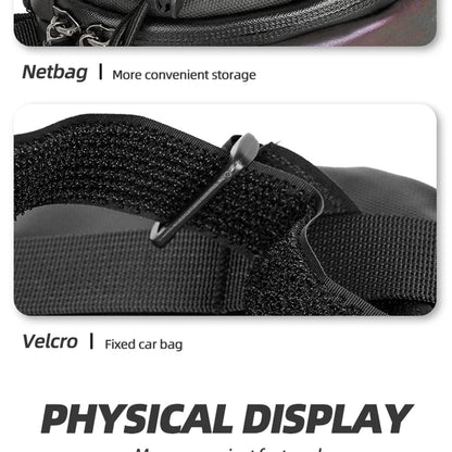 Bicycle Handlebar Bag Portable Waterproof Multi-purpose MTB Road Bike Frame Tube Bag Elastic Messenger Bag Sports Backpack
