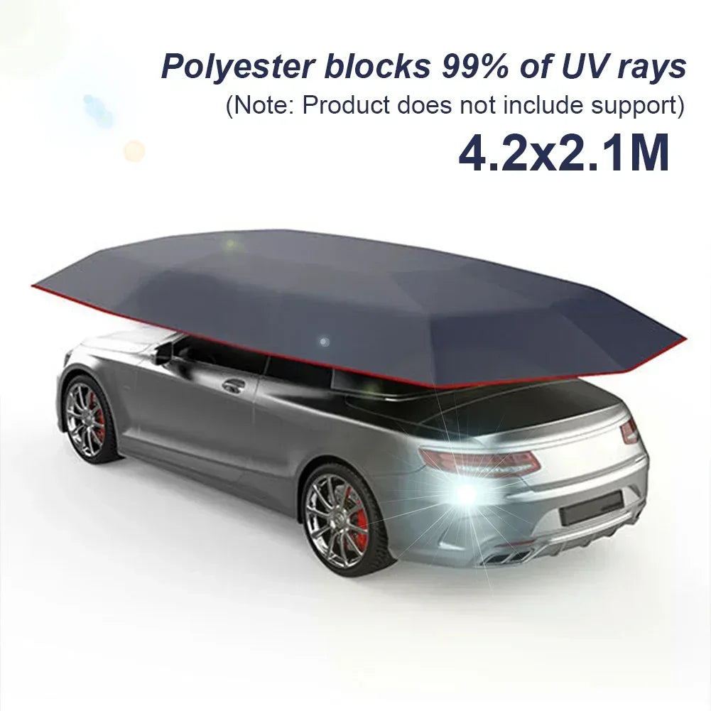 Car Roof Sun Umbrella Car Roof Cloth Dustproof And Uv Resistant Outdoor Waterproof Folded Portable Canopy Cover