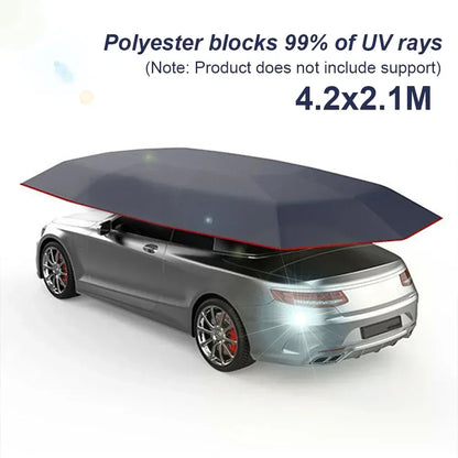 Car Roof Sun Umbrella Car Roof Cloth Dustproof And Uv Resistant Outdoor Waterproof Folded Portable Canopy Cover