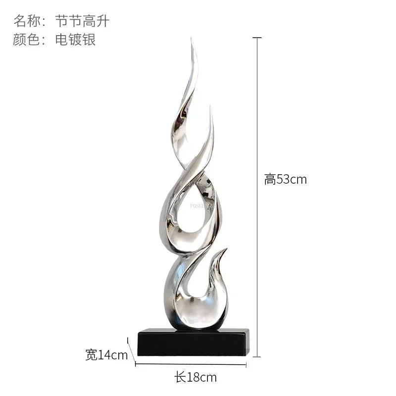 Light Luxury Resin Lucky Statues Ornaments European Home Decor Accessories Hotel Porch Sculpture Living Room Art Soft Decoration