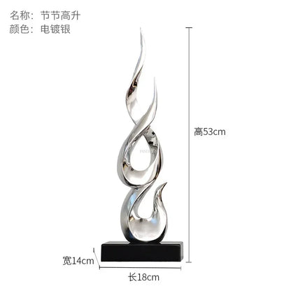 Light Luxury Resin Lucky Statues Ornaments European Home Decor Accessories Hotel Porch Sculpture Living Room Art Soft Decoration