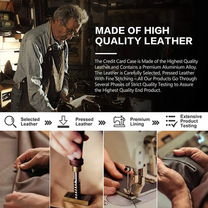 Rfid Credit Card Holder Wallets Men Black Magic Trifold Leather Slim Mini Wallet Small Money Bag Male Purses Carteira Masculina