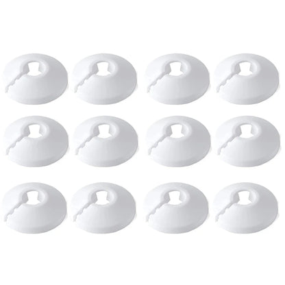 4/8/12pc 15mm Universal Pipe Cover Decorative Angle Valve Radiator Pipe Cover Pipe For Duct Faucet Covers Home Decor Accessories