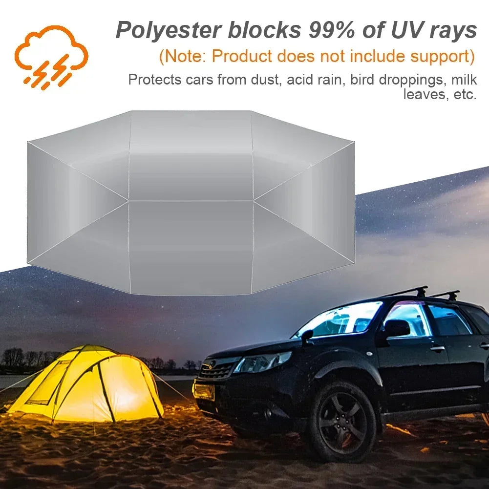 Car Roof Sun Umbrella Car Roof Cloth Dustproof And Uv Resistant Outdoor Waterproof Folded Portable Canopy Cover