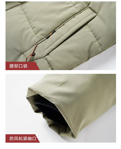 Winter Warm Windproof Waterproof Jackets For Men Fashion Comfortable Thickened Outdoor Hooded Casual Male Clothing