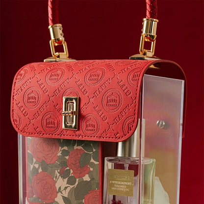 Light Luxury Acrylic Transparent Packaging Box Wedding Party Companion Gift Boxes Happy Candy Handheld Box Jewelry Storage Box