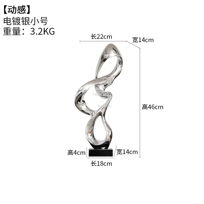 Light Luxury Resin Lucky Statues Ornaments European Home Decor Accessories Hotel Porch Sculpture Living Room Art Soft Decoration