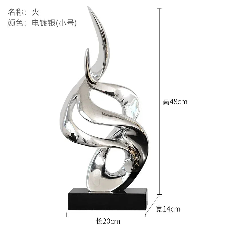 Light Luxury Resin Lucky Statues Ornaments European Home Decor Accessories Hotel Porch Sculpture Living Room Art Soft Decoration