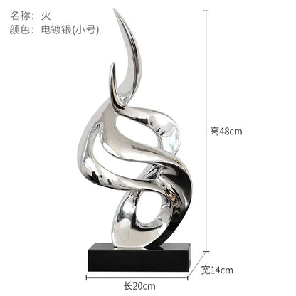 Light Luxury Resin Lucky Statues Ornaments European Home Decor Accessories Hotel Porch Sculpture Living Room Art Soft Decoration