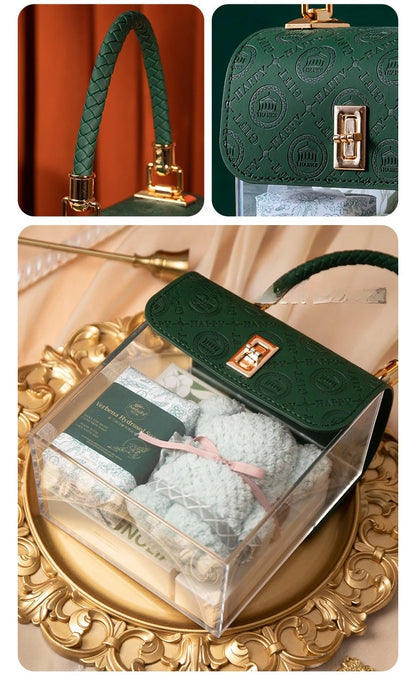 Light Luxury Acrylic Transparent Packaging Box Wedding Party Companion Gift Boxes Happy Candy Handheld Box Jewelry Storage Box