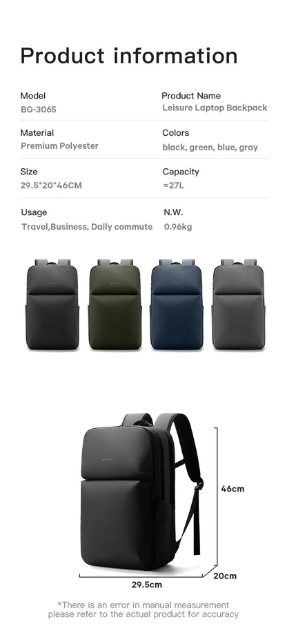 BANGE Smart Waterproof Travel Backpack Business Flight Approved Carry on Backpack Large Capacity 16 inch Laptop Backpack for Men