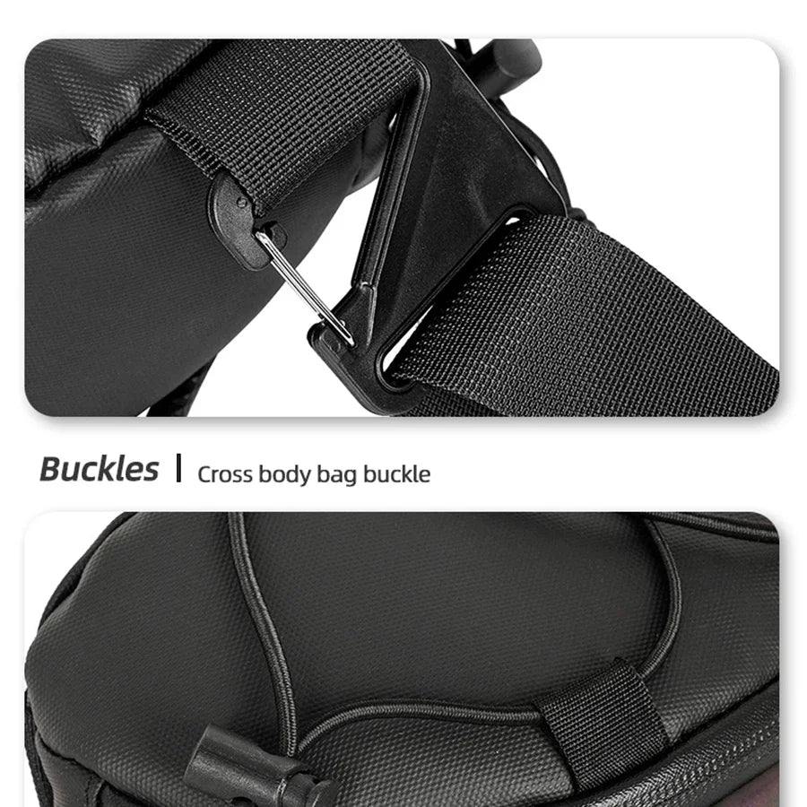 Bicycle Handlebar Bag Portable Waterproof Multi-purpose MTB Road Bike Frame Tube Bag Elastic Messenger Bag Sports Backpack