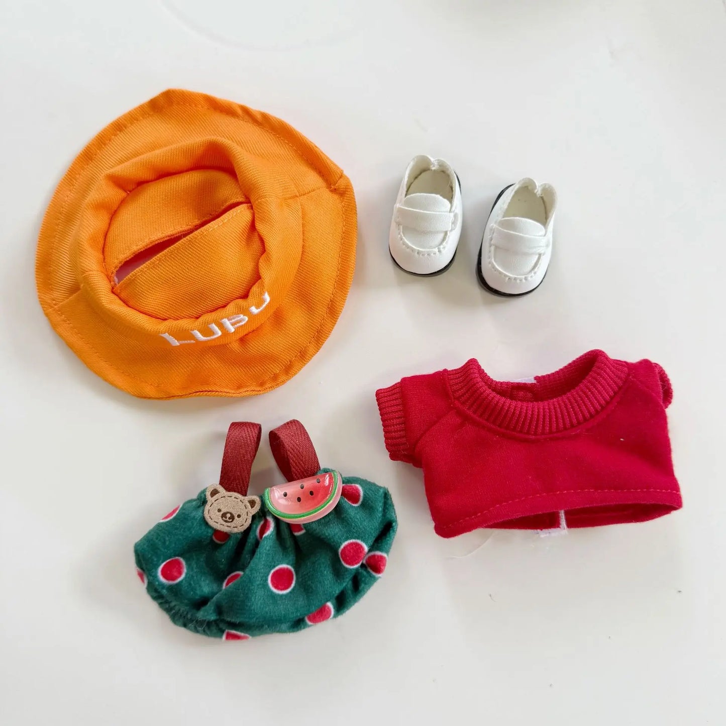 Labubu Clothes Blind Box Pendant LABUBU for The New Watermelon Taro Suit Labubu for The Hat, Shoes and Clothes. Doll Clothes